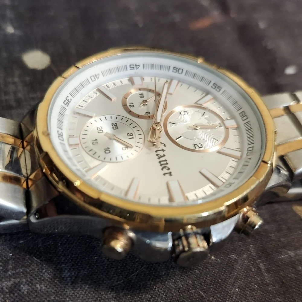 Vintage Stauer Mens Chronograph Watch